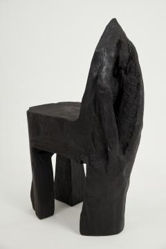  Logniture Logniture Brutalist Sculptural Chair Solid Burnt Oak Wood Unique 1 1 Jownik - 3867131