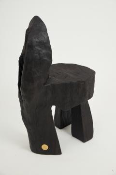  Logniture Logniture Brutalist Sculptural Chair Solid Burnt Oak Wood Unique 1 1 Jownik - 3867136