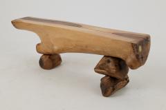  Logniture Logniture Live Edge Walnut Bench Wabi Sabi Brutalist Log Furniture - 4042531