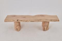  Logniture Logniture Live Edge Walnut Bench Wabi Sabi Brutalist Log Furniture - 4082534