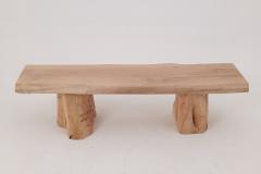  Logniture Logniture Live Edge Walnut Bench Wabi Sabi Brutalist Log Furniture - 4256832