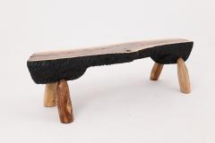  Logniture Logniture Live Edge Walnut Bench Wabi Sabi Brutalist Log Furniture - 4306231