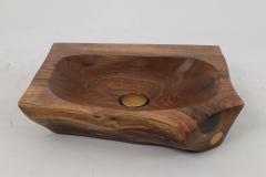  Logniture Logniture Live Edge Wood Bathroom Sink Basin Original Design Handmade - 4042556