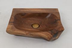  Logniture Logniture Live Edge Wood Bathroom Sink Basin Original Design Handmade - 4042557