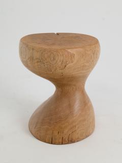  Logniture Logniture Oak Solid Wood Sculptural Side Table Original Contemporary Design - 3930087