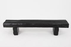  Logniture Logniture Reclaimed Charred Oak Beams 79 inch Bench Outdoor Indoor Organic - 4042502