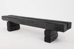  Logniture Logniture Reclaimed Charred Oak Beams 79 inch Bench Outdoor Indoor Organic - 4042510