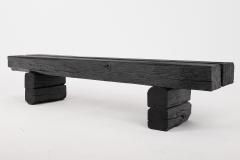  Logniture Logniture Reclaimed Charred Oak Beams 79 inch Bench Outdoor Indoor Organic - 4042511