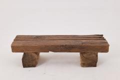  Logniture Logniture Reclaimed Oak Wood Brutalist Bench Natural and Eco Friendly - 4256986