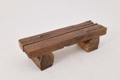  Logniture Logniture Reclaimed Oak Wood Brutalist Bench Natural and Eco Friendly - 4256997