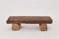  Logniture Logniture Reclaimed Oak Wood Brutalist Bench Natural and Eco Friendly - 4257001