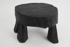  Logniture Logniture Rustic Sculptural Coffee Table Burnt Black Oak Wood Unique - 3859699