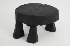  Logniture Logniture Rustic Sculptural Coffee Table Burnt Black Oak Wood Unique - 3859702