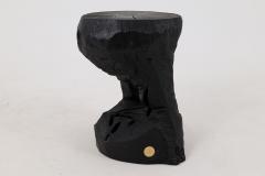  Logniture Logniture Rustic Sculptural Coffee Table Burnt Black Oak Wood Unique - 4104794