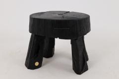  Logniture Logniture Rustic Sculptural Coffee Table Burnt Black Oak Wood Unique - 4104805