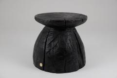  Logniture Logniture Rustic Sculptural Coffee Table Burnt Black Wood Unique - 4116439
