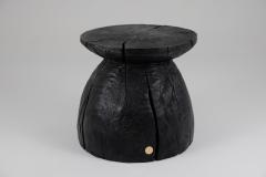  Logniture Logniture Rustic Sculptural Coffee Table Burnt Black Wood Unique - 4116448