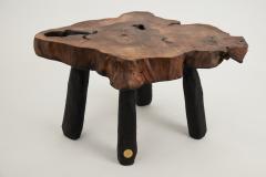  Logniture Logniture Rustic Sculptural Coffee Table Walnut Burnt Black Oak Unique - 3895097