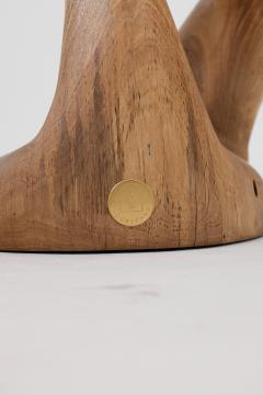  Logniture Logniture Walnut Solid Wood Sculptural Side Table Original Contemporary Design - 4017728