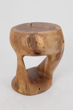  Logniture Logniture Walnut Solid Wood Sculptural Side Table Original Contemporary Design - 4017729