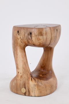  Logniture Logniture Walnut Solid Wood Sculptural Side Table Original Contemporary Design - 4042593