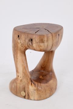  Logniture Logniture Walnut Solid Wood Sculptural Side Table Original Contemporary Design - 4042595