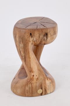  Logniture Logniture Walnut Solid Wood Sculptural Side Table Original Contemporary Design - 4042601