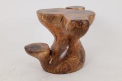  Logniture Logniture Walnut Solid Wood Sculptural Side Table Original Contemporary Design - 4104784