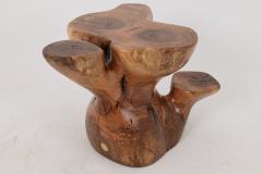  Logniture Logniture Walnut Solid Wood Sculptural Side Table Original Contemporary Design - 4104789