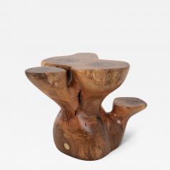  Logniture Logniture Walnut Solid Wood Sculptural Side Table Original Contemporary Design - 4105659