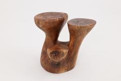  Logniture Logniture Walnut Solid Wood Sculptural Side Table Original Contemporary Design - 4256864