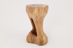  Logniture Logniture Walnut Solid Wood Sculptural Side Table Original Contemporary Design - 4309617