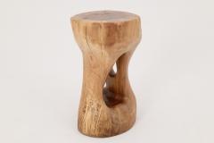  Logniture Logniture Walnut Solid Wood Sculptural Side Table Original Contemporary Design - 4309618