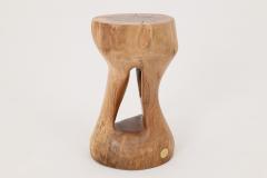  Logniture Logniture Walnut Solid Wood Sculptural Side Table Original Contemporary Design - 4309619