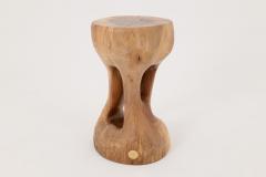  Logniture Logniture Walnut Solid Wood Sculptural Side Table Original Contemporary Design - 4309620