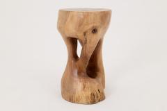  Logniture Logniture Walnut Solid Wood Sculptural Side Table Original Contemporary Design - 4309622