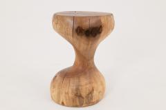  Logniture Logniture Walnut Solid Wood Sculptural Side Table Original Contemporary Design - 4309633
