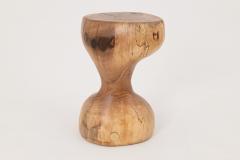  Logniture Logniture Walnut Solid Wood Sculptural Side Table Original Contemporary Design - 4309635