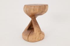  Logniture Logniture Walnut Solid Wood Sculptural Side Table Original Contemporary Design - 4309643