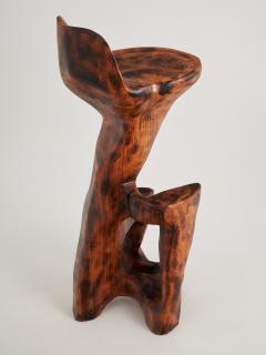  Logniture Makha Solid Wood Sculptural Bar Chair Original Contemporary Design Logniture - 3895032