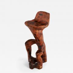  Logniture Makha Solid Wood Sculptural Bar Chair Original Contemporary Design Logniture - 3898083