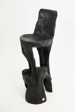  Logniture Makha Solid Wood Sculptural Bar Chair Original Contemporary Design Logniture - 3915967