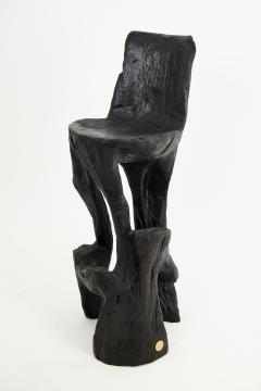  Logniture Makha Solid Wood Sculptural Bar Chair Original Contemporary Design Logniture - 3915968