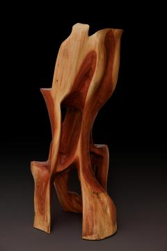 Logniture Makha Solid Wood Sculptural Bar Chair Original Contemporary Design Logniture - 4111535
