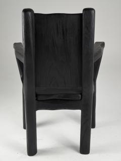  Logniture Massive Oak Armchair Rustic Burnt Black For Generations to Last - 3651891