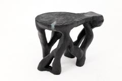 Logniture Rustic Sculptural Coffee Table Burnt Black Wood Carved Unique Logniture - 4256982