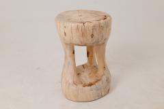  Logniture Sculptural Side Table Stool Solid Wood Contemporary Design Logniture - 4600010