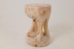  Logniture Sculptural Side Table Stool Solid Wood Contemporary Design Logniture - 4600011