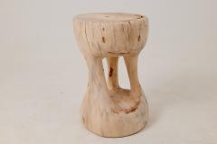  Logniture Sculptural Side Table Stool Solid Wood Contemporary Design Logniture - 4600017
