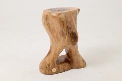  Logniture Sculptural Side Table Stool Solid Wood Walnut Contemporary Design Logniture - 4535041